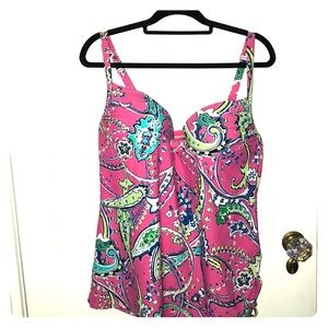 Lane Bryant Tankini Top with Built in Bra